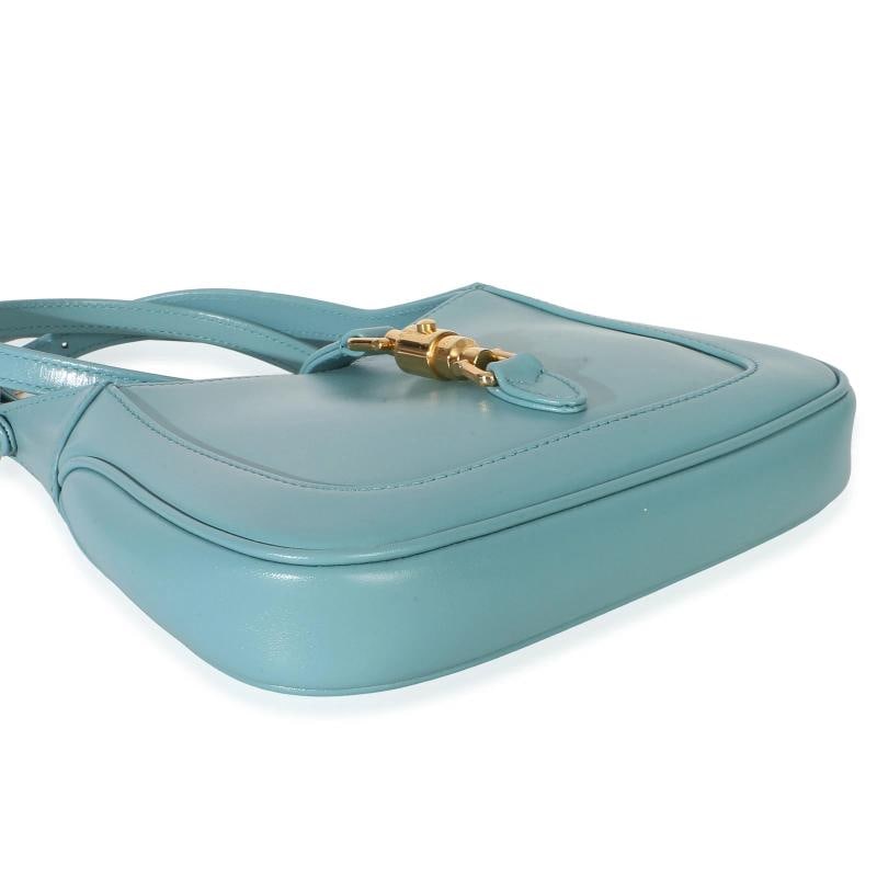 Gucci Dusty Azure Boarded Dyana Lux Calfskin Mini Jackie 1961 Hobo - 8