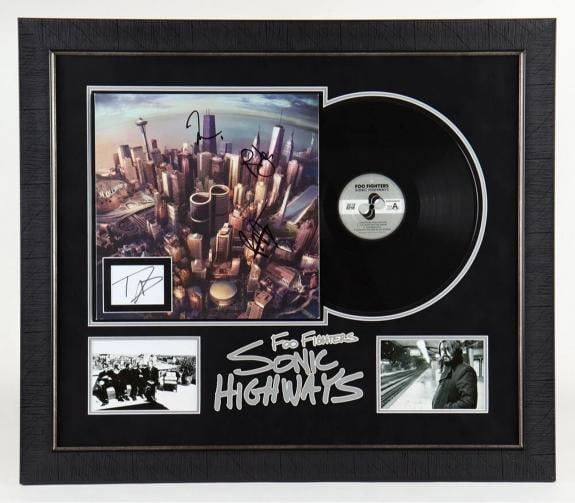 FOO FIGHTERS Sonic Highways Signed Vinyl LP JSA COA GROHL HAWKINS SMEAR JAFFEE: Industry: Music,Signed: Yes,Autograph Authentication: James Spence (JSA),Object Type: Record,Original/Reproduction: Original,Country of Origin: United States