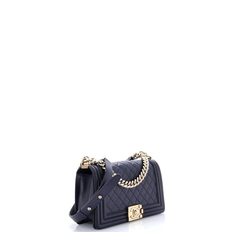 Chanel Boy Flap Bag Quilted Lambskin Old Medium - 2