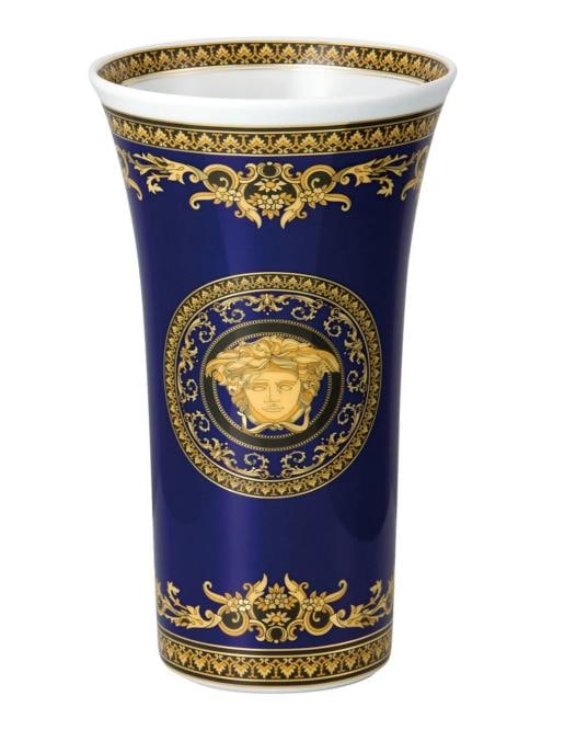Versace Rosenthal Medusa Blue Vase 26 cm(10.24") - (1 of 1)