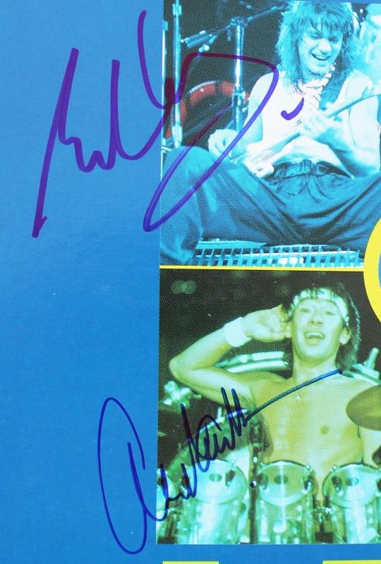 Van Halen (5) Authentic Signed Live Without A Net Laserdisc Cover W/Disk BAS - 3