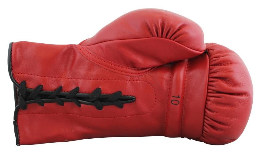 Muhammad Ali Authentic Signed Red Everlast Boxing Glove BAS LOA #AE13527 - 4