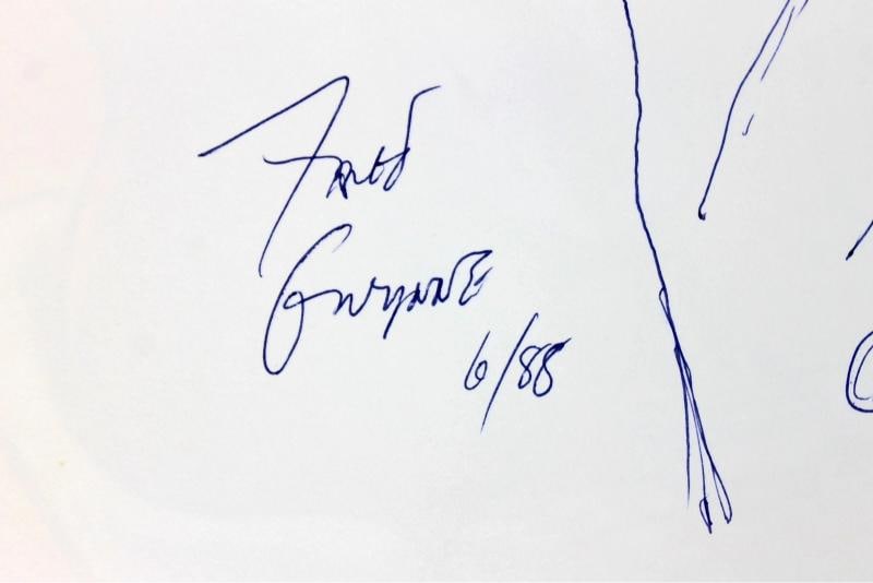 Fred Gwynne Signed A Chocolate Moose For Dinner Book & Sketch BAS #A03160 - 3