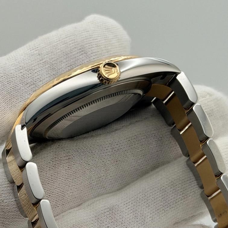 Rolex Datejust 41 126333 41mm Wimbledon Dial 18k Yellow Gold Steel Box Paper - 8