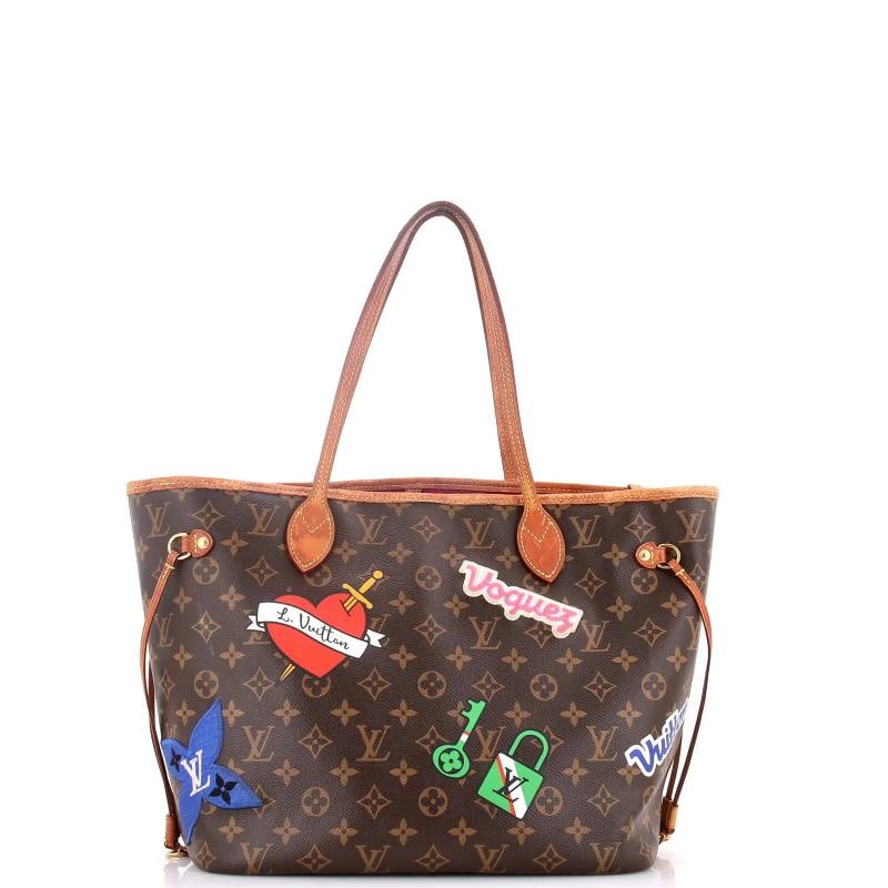 Louis Vuitton Neverfull NM Tote Limited Edition Patches Monogram Canvas MM - 4