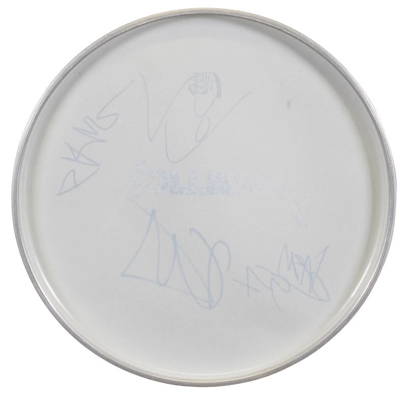 Metallica (4) Hetfield, Ulrich, Hammett +1 Signed 15 Inch Drum Head BAS #AD04336 - 2