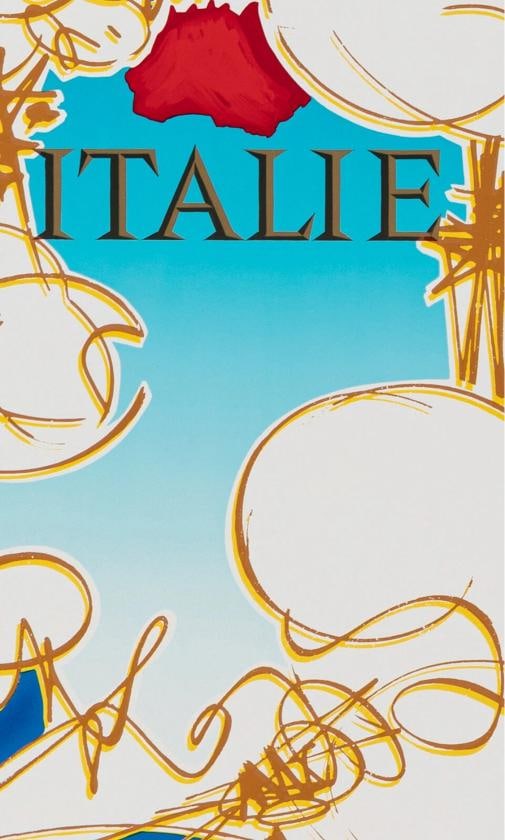 Original Vintage Poster - Mathieu G. - Air France - Italy - Aviation - 1967 - 3