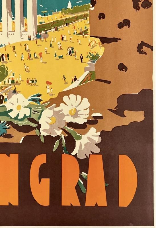 Original Vintage Poster STALINGRAD VISITEZ L'URSS Russia USSR Travel Tourism OL - 5