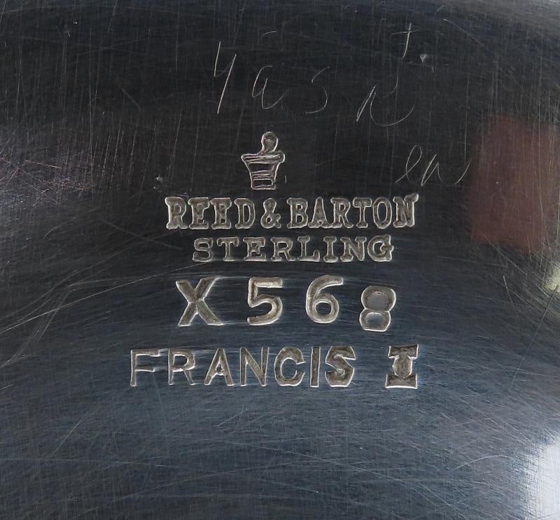 Nice Reed Barton Sterling Silver Francis I Tazza Compote Pedestal Bowl X568 1954 - 5