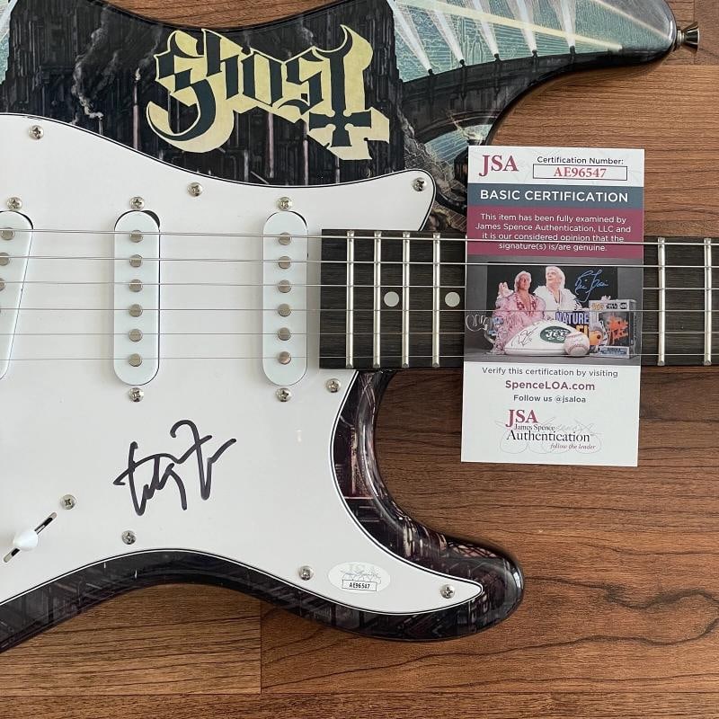TOBIAS FORGE Signed Guitar Custom Graphics 1/1 JSA COA GHOST PAPA EMERITUS - 2