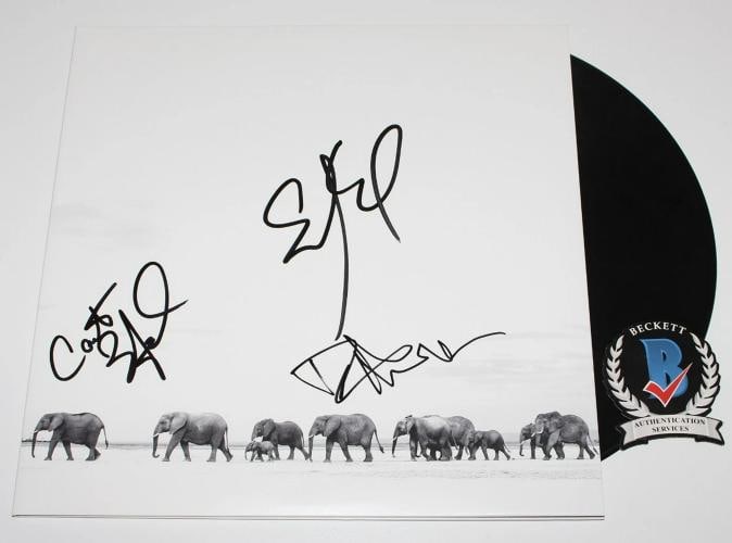 DAVE MATTHEWS BAND SIGNED 'WHERE ARE YOU GOING' DMB ALBUM VINYL BECKETT COA x3