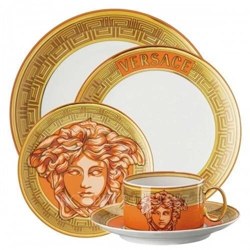 Versace Rosenthal Medusa Amplified Orange Coin 5 Piece Place Setting,Dinnerware: Condition: New: A brand-new, unused, unopened, undamaged item in its original packaging (where packaging is ... Read moreabout the conditionNew: A brand-new, unused, unopened, undamaged item in its or