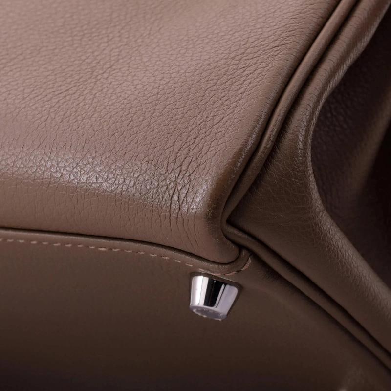 Hermes Kelly Handbag Brown Evercolor with Palladium Hardware 28 - 7