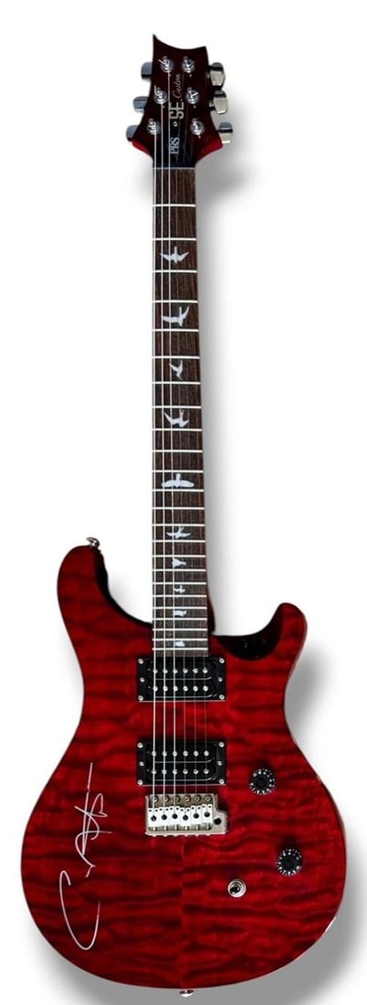 Carlos Santana Signed Guitar JSA COA PRS Custom SE Model Soul Sacrifice Woodstoc - 3