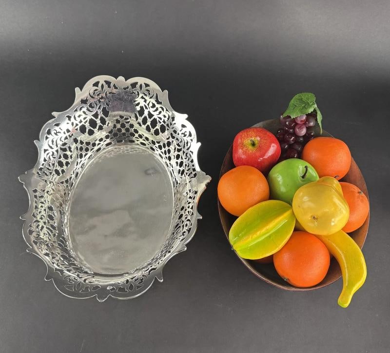 4 Ornate 1893 English Sterling Silver Openwork Baskets from Vanderbilt Estate - 7