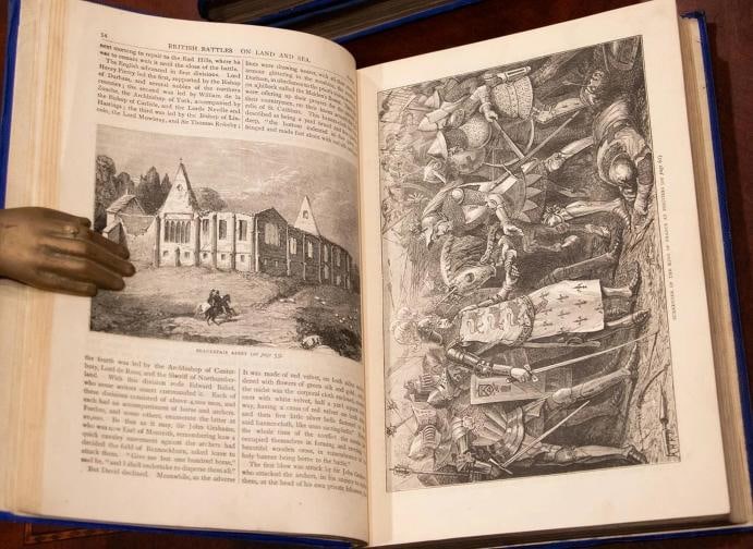 James Grant / 1891 British Battles On Land & Sea Knights Templar American - 13