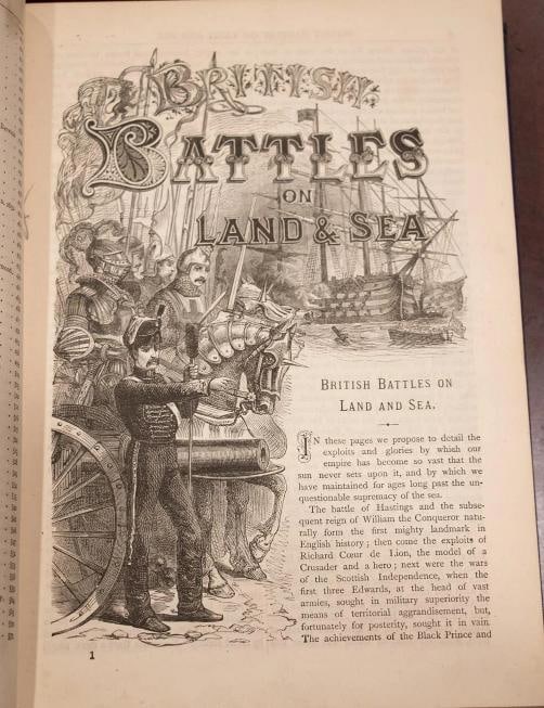 James Grant / 1891 British Battles On Land & Sea Knights Templar American - 16