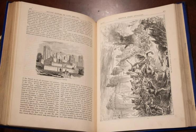 James Grant / 1891 British Battles On Land & Sea Knights Templar American - 17