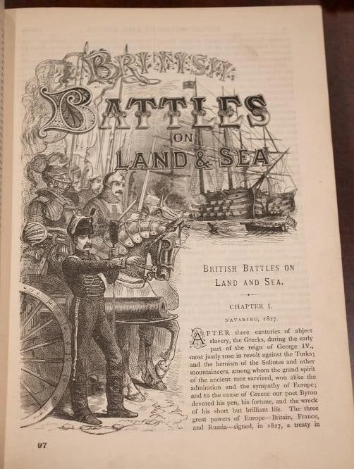 James Grant / 1891 British Battles On Land & Sea Knights Templar American - 20