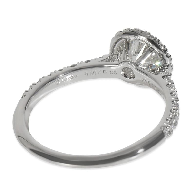 Cartier 0.9 ct Round Brilliant Diamond Destinee Engagement Ring - 7