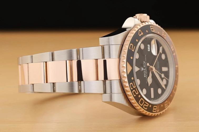 2022 CARD ROLEX GMT MASTER II 126711 CHNR 18K ROSE GOLD STEEL ROOT BEER WATCH - 15