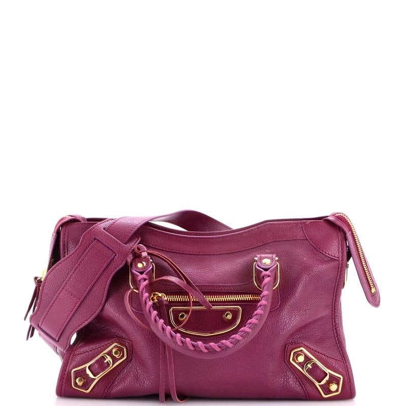 Balenciaga City Classic Metallic Edge Bag Leather Small: Accessories: Mirror, Dust Bag, With Strap Measurements: Handle Drop 3.5", Height 8", Width 11.5", Depth 4", Strap Drop 20.5". Condition: Pre-owned - Good,Brand: Balenciaga,Exterior Material: