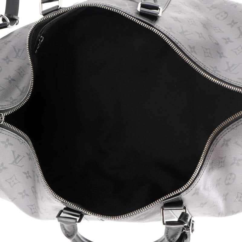 Louis Vuitton Keepall Bandouliere Bag Reverse Monogram Eclipse Canvas 50 - 5