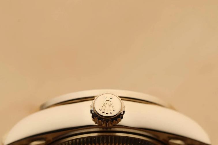 ROLEX LADIES PRESIDENT 69138 FACTORY DIAMOND FULL PAVE 18K YELLOW GOLD WATCH - 10