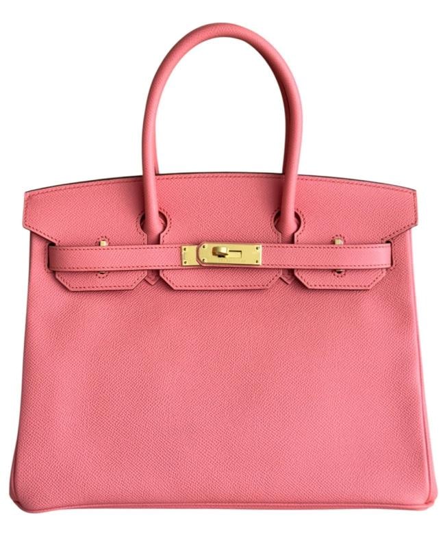 Hermes Birkin 30 Flamingo Pink Epsom Leather Gold Hardware Handbag RARE - 2