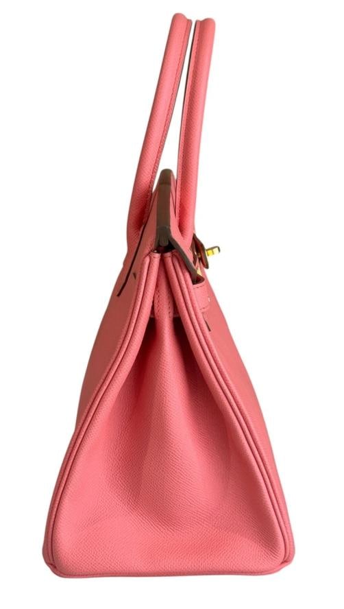 Hermes Birkin 30 Flamingo Pink Epsom Leather Gold Hardware Handbag RARE - 7