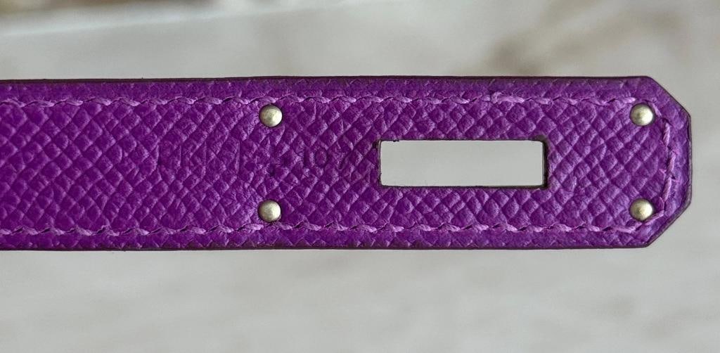 Hermes Birkin 30 Anemone Purple Epsom Leather Palladium Hardware - 11