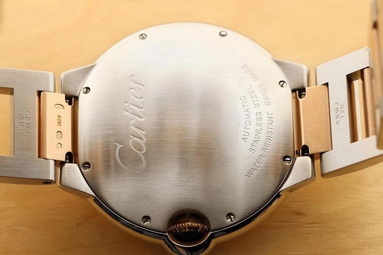 CARTIER BALLON BLEU 42MM W6920095 ROMAN 18K ROSE GOLD STAINLESS STEEL WATCH - 10