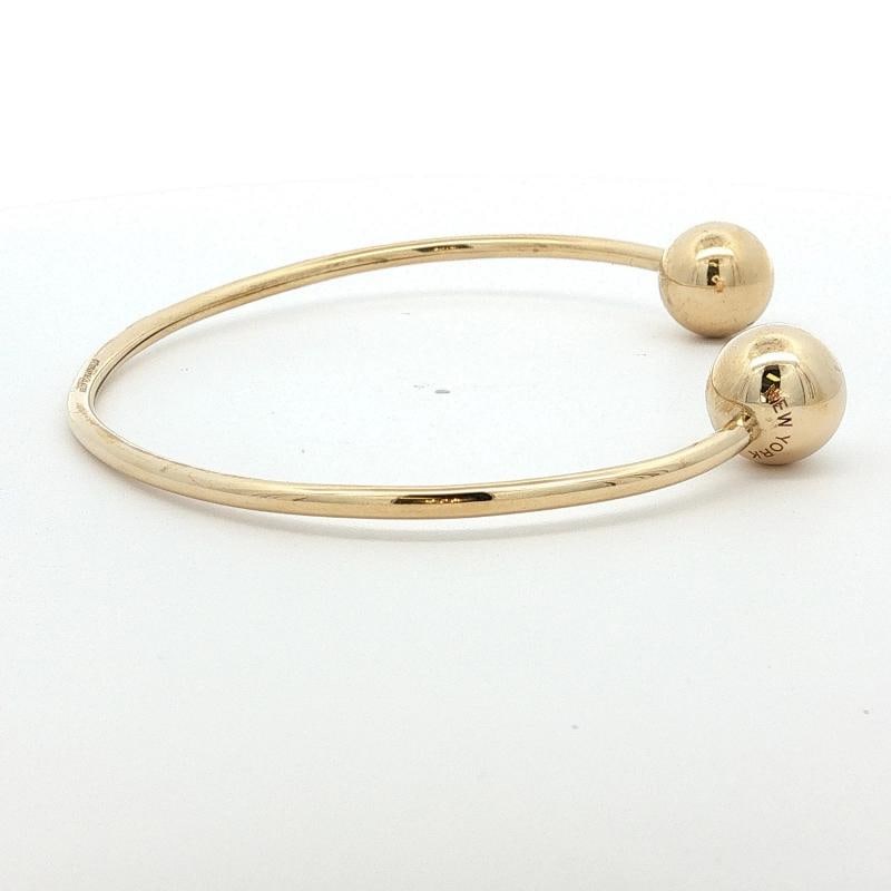 Tiffany & Co. 18K Yellow Gold HardWear Ball Wire Cuff Bracelet - 2