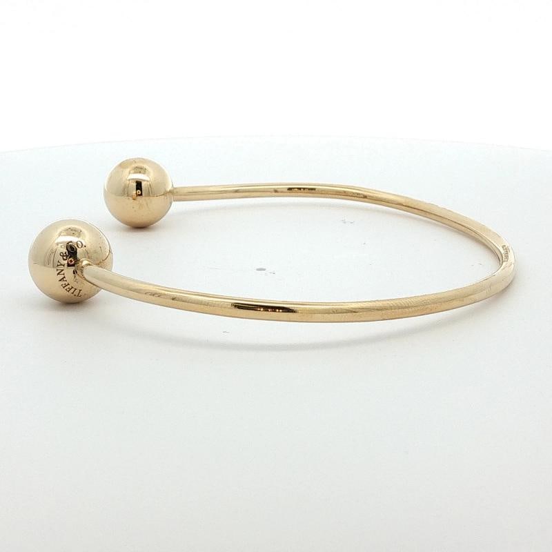 Tiffany & Co. 18K Yellow Gold HardWear Ball Wire Cuff Bracelet - 5