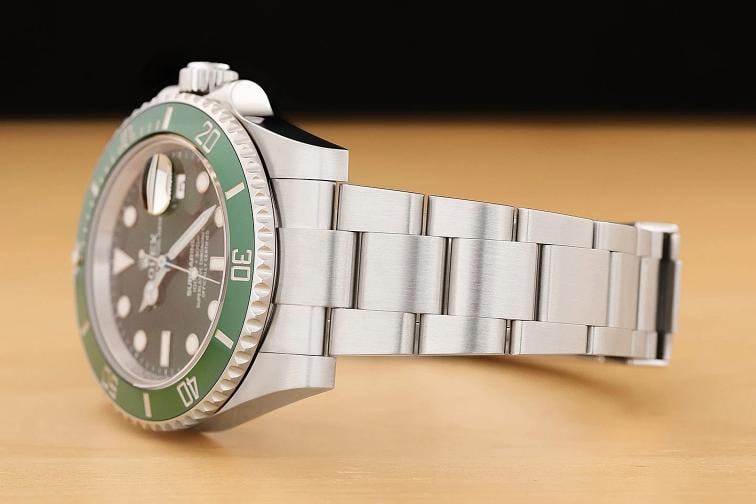2016 CARD ROLEX MENS SUBMARINER DATE 40MM 116610LV HULK GREEN STEEL OYSTER WATCH - 4