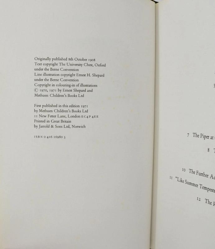 The Wind in the Willows ~ by KENNETH GRAHAME ~ Signed Limited Edition ~ 1971 - 7