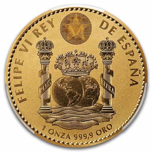 2025 Spain 1 oz Gold Reverse Proof Bear Doubloon PR-70 PCGS - 3