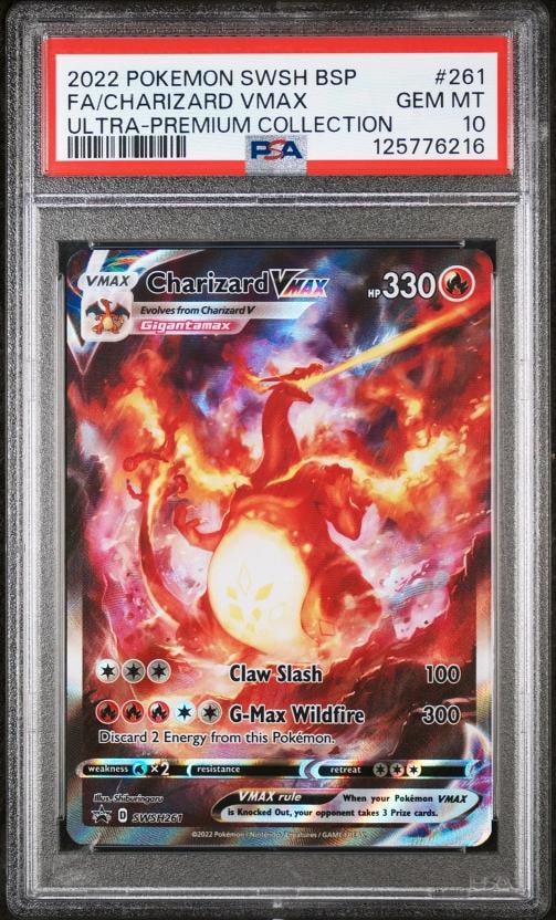 2022 POKEMON SWSH BLACK STAR PROMO #261 FULL ART/CHARIZARD VMAX PSA 10: Condition: Graded - PSA 10: Professionally graded,Graded: Yes,Set: 2022 POKEMON SWSH BLACK STAR PROMO,Game: PokÃƒÂ©mon TCG,Character: FULL ART/CHARIZARD VMAX,Card Name: FULL