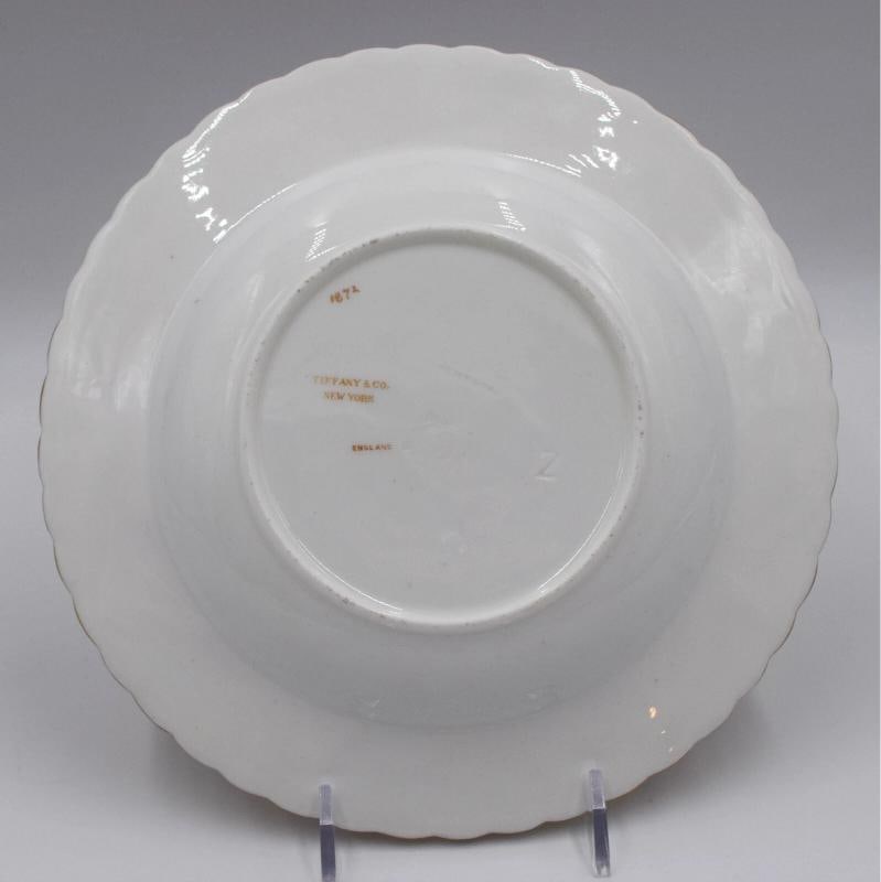 Rare Museum Quality Brownfield Artist Signed Turtle Soup Bowl/Plate Tiffany & Co - 8