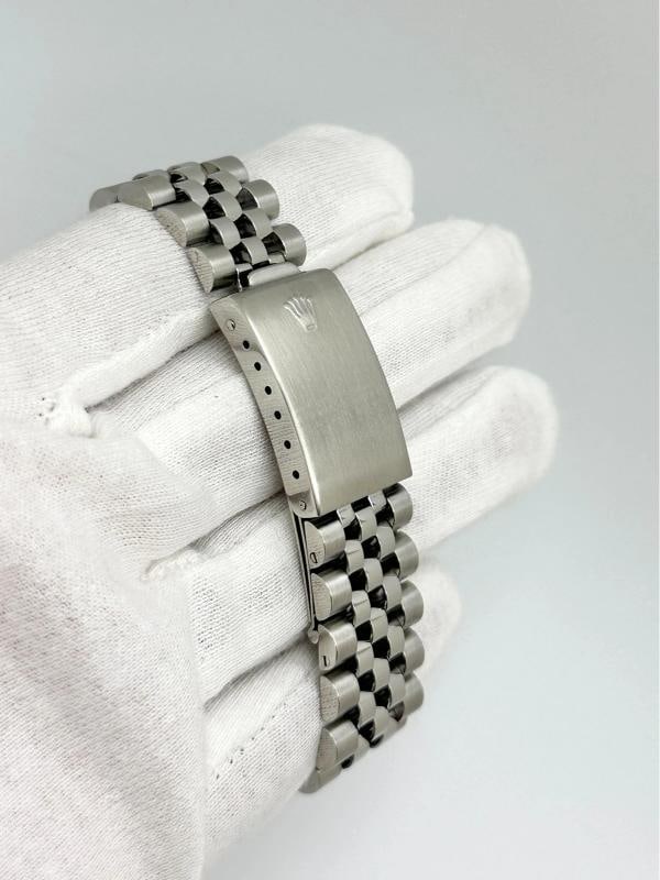 Rolex Datejust 16014 36mm Silver Dial 18k White Gold Bezel Steel Box Paper - 10