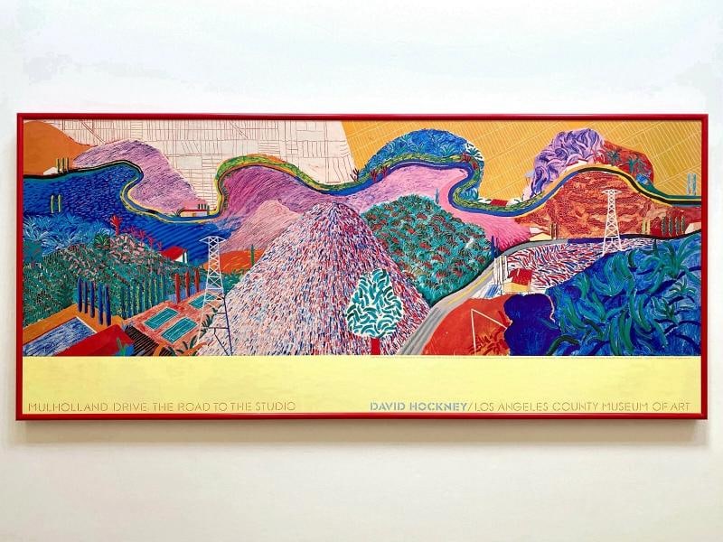 DAVID HOCKNEY RARE 1980 COLLOTYPE PRINT FRAMED MUSEUM POSTER~(38 1/4 1/4" W X 17" H X 1" D): Condition: Used,Features: RARE OUT OF PRINT, Framed,Width (Inches): 38 1/4",Listed By: Dealer or Reseller,Subject: Famous Paintings/Painters,Size: Large (up to 60in.),Height (Inches): 17",Date of Crea