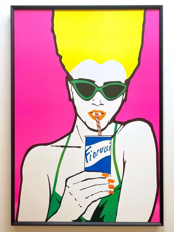 FIORUCCI RARE VINTAGE 1976 FASHION POP ART POSTER FRAMED ~(27" W X 39" H X 1 3/8" D): Condition: Used,Features: RARE OUT OF PRINT, BRAND NEWLY CUSTOM FRAMED, Framed,Width (Inches): 27",Listed By: Dealer or Reseller,Subject: Fashion,Size: Large (up to 60in.),Height (Inches): 39",Date