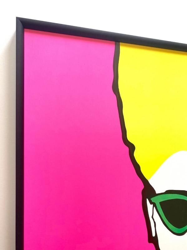 FIORUCCI RARE VINTAGE 1976 FASHION POP ART POSTER FRAMED ~(27" W X 39" H X 1 3/8" D) - 4