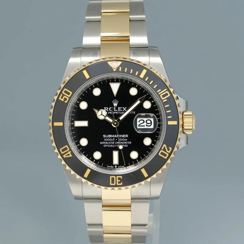 2023 NEW PAPERS Rolex 126613LN Submariner 41mm Black Two Tone Gold Steel Watch - 2