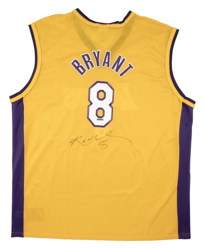 Kobe Bryant Rookie Signed 1990's Los Angeles Lakers Champion Jersey Beckett COA (1 of 6)