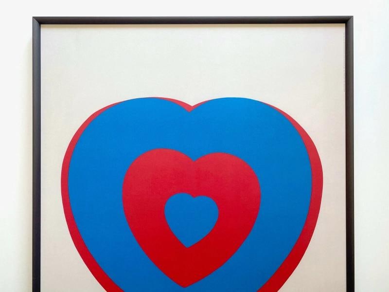 MARCEL DUCHAMP LITHOGRAPH PRINT FRAMED MODERNIST POSTER " COEUR VOLANT " 1936 - 2