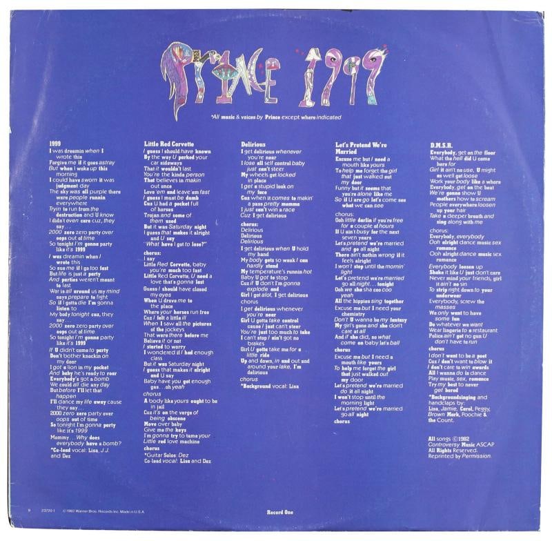 Prince Love God Signed 1999 Album Sleeve w/ Vinyl JSA - 4