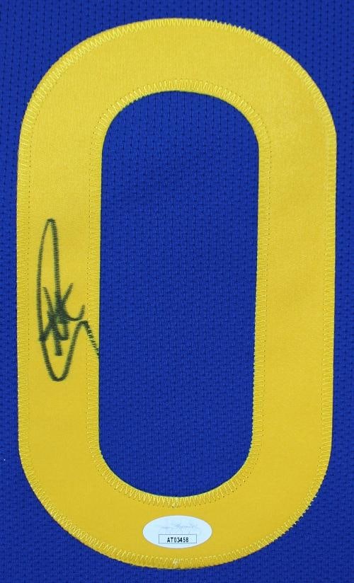 Warriors Stephen Curry Authentic Signed Blue Nike The Bay Swingman Jersey JSA - 2