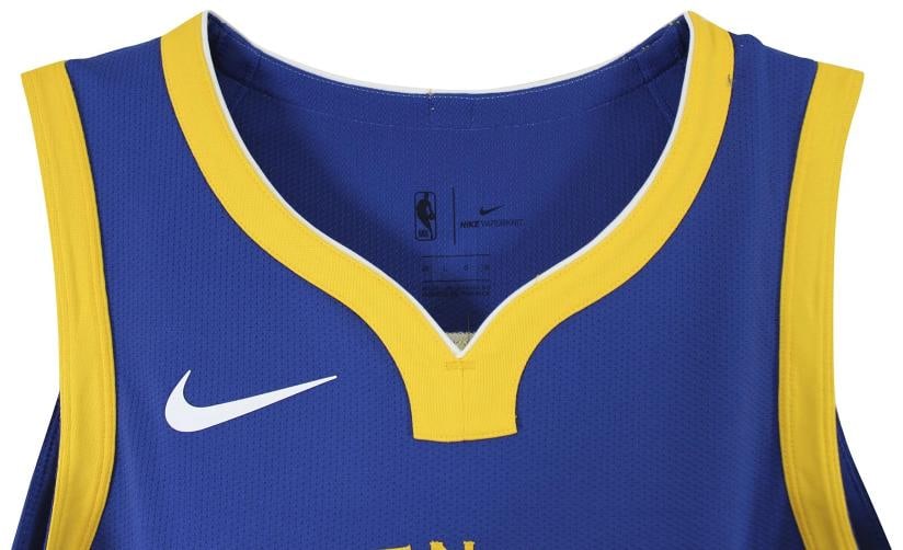 Warriors Stephen Curry Authentic Signed Blue Nike The Bay Swingman Jersey JSA - 5