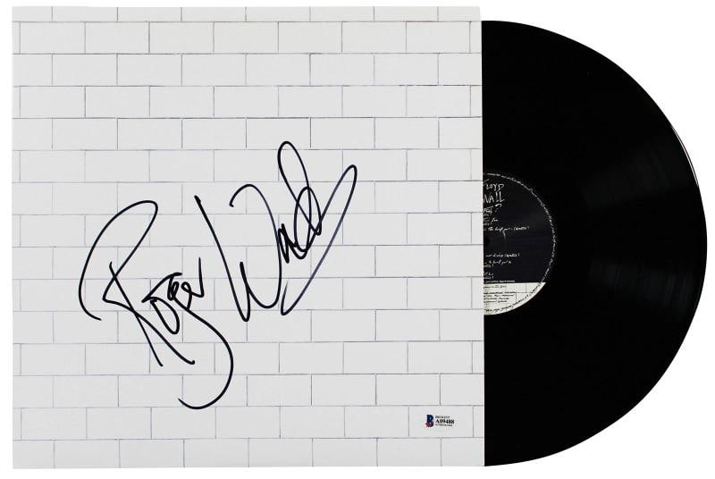 Roger Waters Pink Floyd Signed The Wall Album Cover W/ Vinyl (Beckett) (1 of 6)